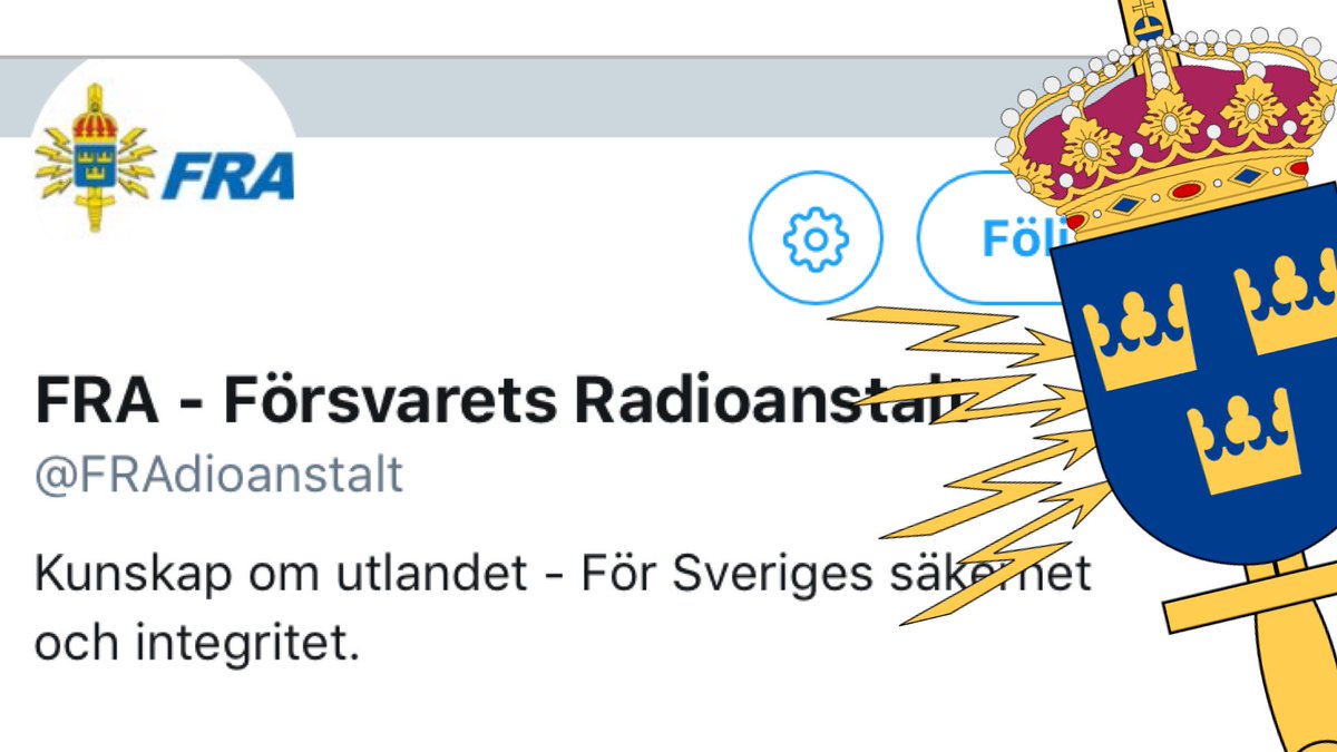"Ännu så länge följer <a href="/FRAdioanstalt/">FRA - Försvarets radioanstalt</a> ingen på Twitter. I vår signalspaning följer vi däremot andra länders militära förmåga ..." 
skyddosakerhet.se/article/view/6…