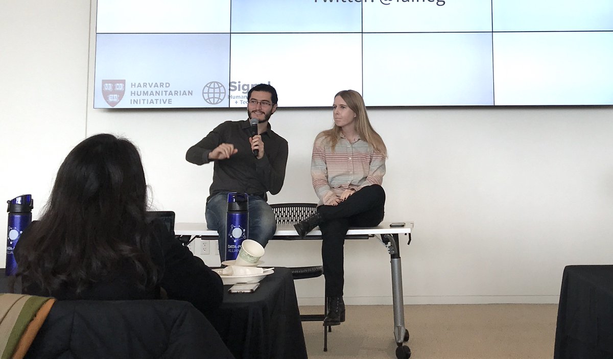 datapopalliance's tweet image. Alejandro @Noriega_Campero, PhD candidate at MIT @MediaLab and @Faineg from @HHI are presenting their work putting data and AI into action and discussing with our participants. 
#BigData4SD 
#Data4SDCourse