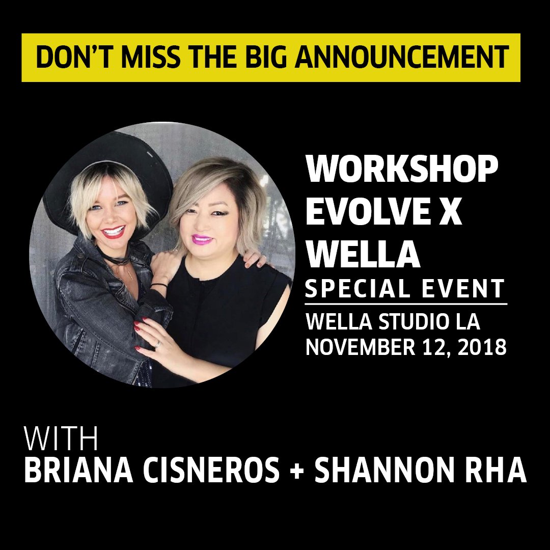 WellaHairUSA's tweet photo. Grab a spot! Purchase by October 22 for an early-bird discount to learn from queens of babylights and balayage #BrianaCisneros & #ShannonRha at the #WellaStudioLA! β¨ You don't to want to miss what they're about to share! @WellaEducation @WellaPro https://t.co/URWlL6pSmE https://t.co/lp7ritbMcs