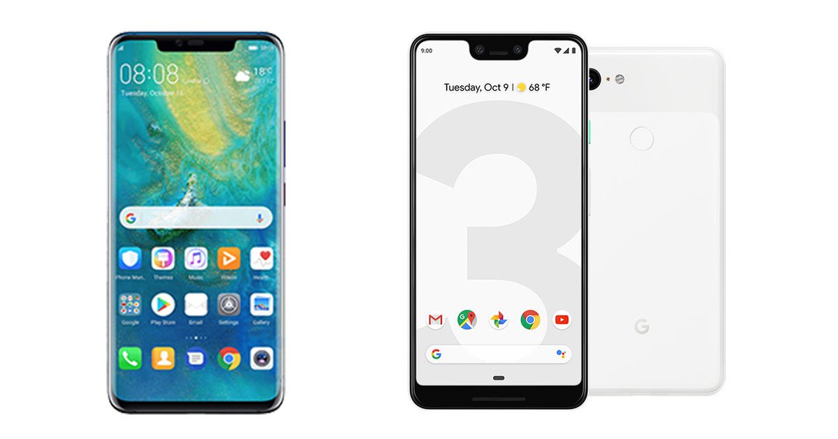 Google pixel 3xl vs mate 20 pro