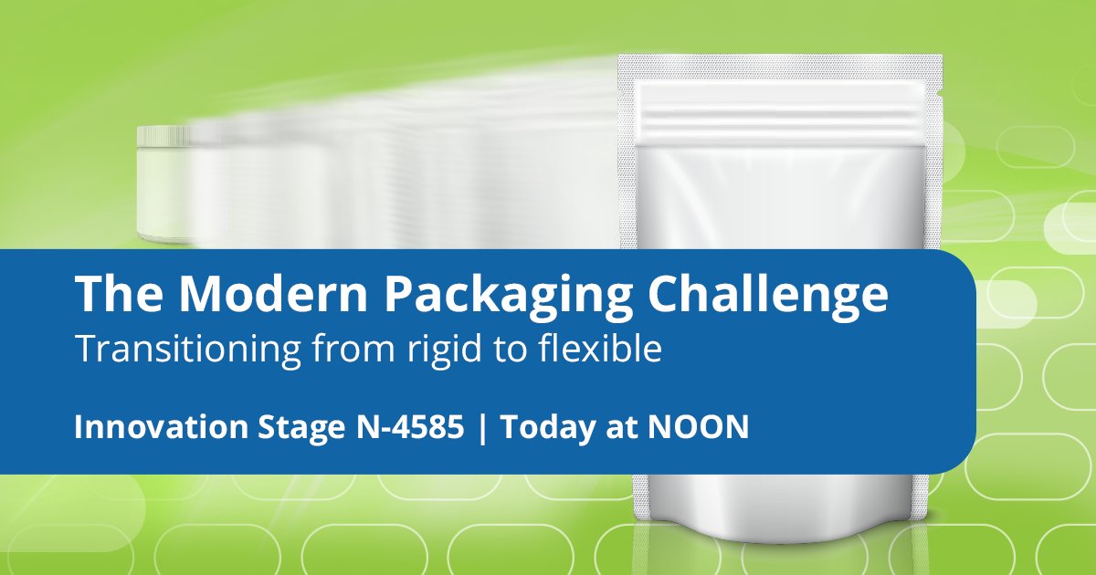Head to <a href="/packexposhow/">PACK EXPO</a> Innovation Stage TODAY at 12 p.m. to learn 3 ways to get started transitioning from rigid to flexible #packaging💡