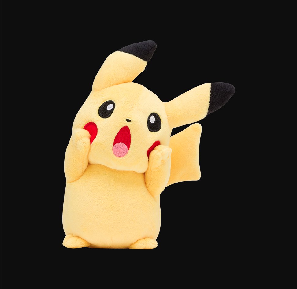 scream pikachu plush