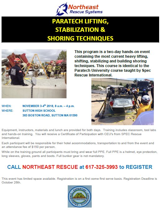 offered by Northeast Rescue