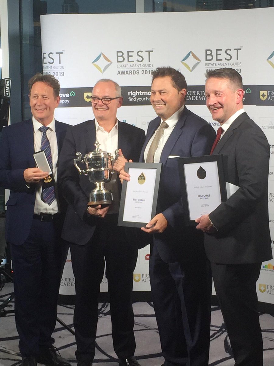 We are exceptionally proud to have been awarded Best Large and Best Overall estate agent at the Best Estate Agent Guide Awards 2019. Well done to all our teams across our 60 branches. #estateagents #Fullham #parsonsgreen