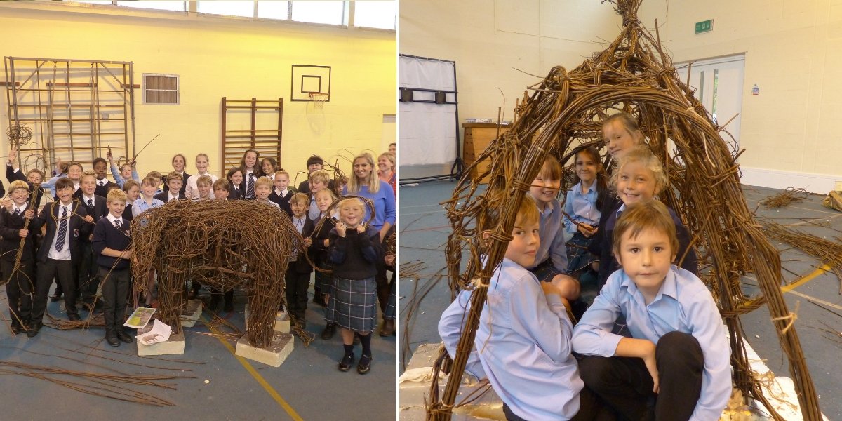 110. The creativity, concentration and hard work of our Prep School pupils at their #willowworkshop with artist Sarah Le Breton has been great to watch. They have created an elephant sculpture and a den which will soon be completed and seen in the Prep School grounds. #150in150