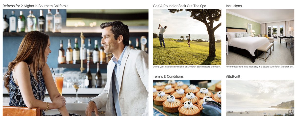 SITEGlobal's tweet photo. The SITE Auction is closing at the end of IMEX - make sure you get your bids in! How about 2 nights in Southern California? #BidForIt https://t.co/lTegpxkIyc https://t.co/vt8Ps9mrLL