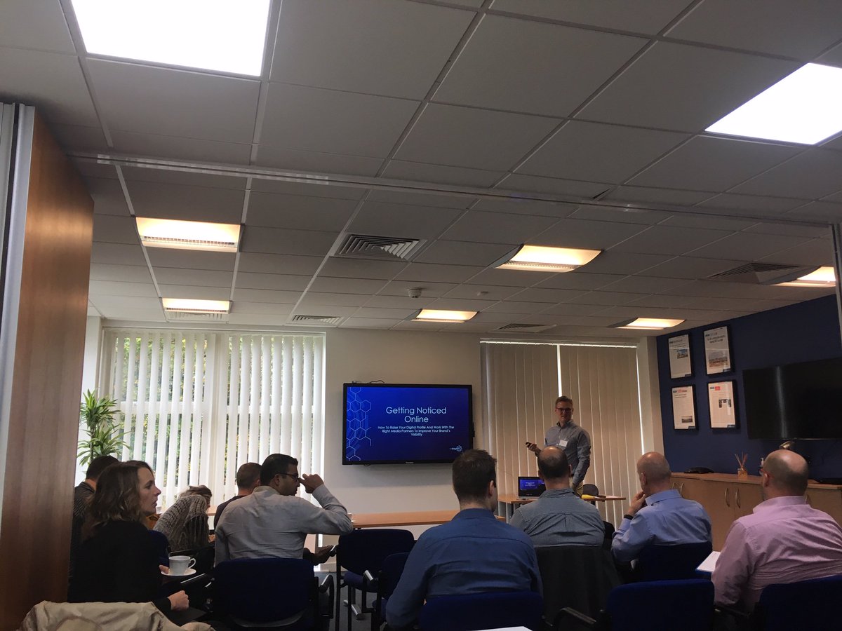 insynthltd's tweet photo. "Getting Noticed Online"- Kicking off the second part of the day at our Beyond Digital seminar at @BarbourABI https://t.co/4EXa54woXE