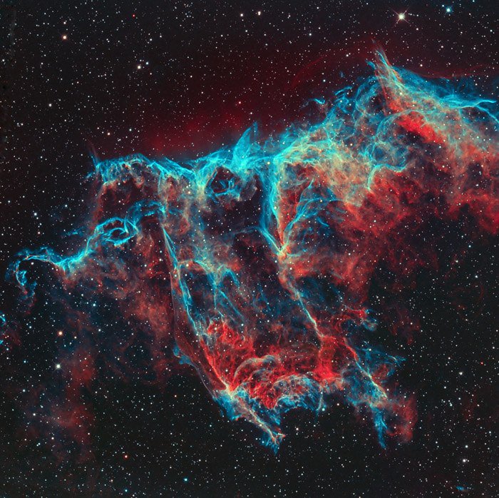 The Veil Nebula. Photo by Paul Mortfield &amp; Stefano Cancelli