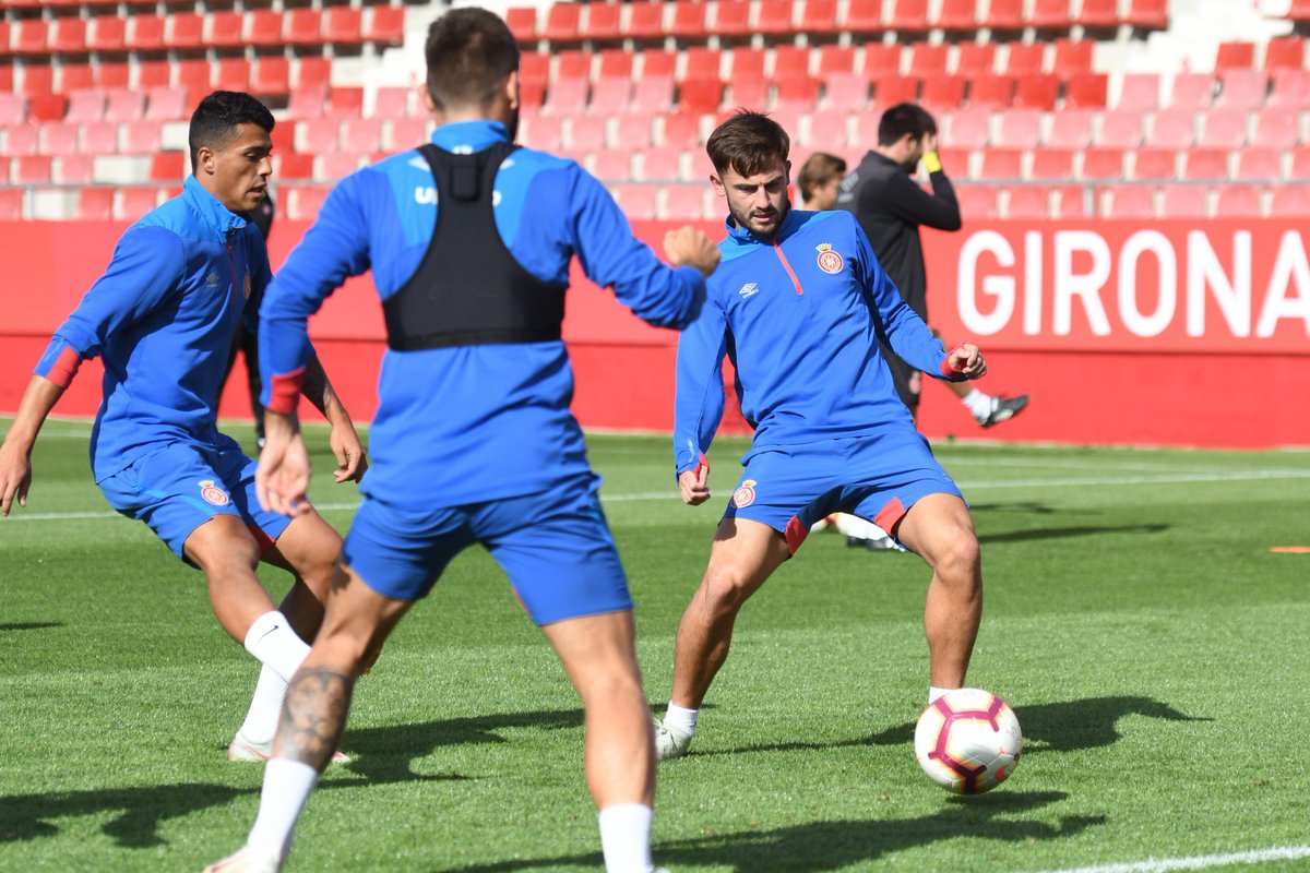 Entrenamiento del Girona.