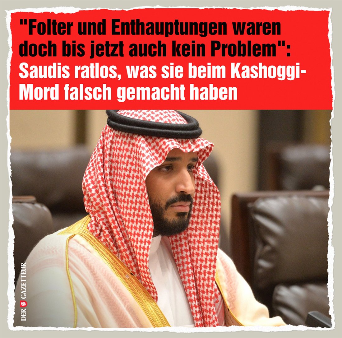 Der Prinz versteht nicht, wieso alle plötzlich so böse auf ihn sind. #Kashoggi #SaudiArabien