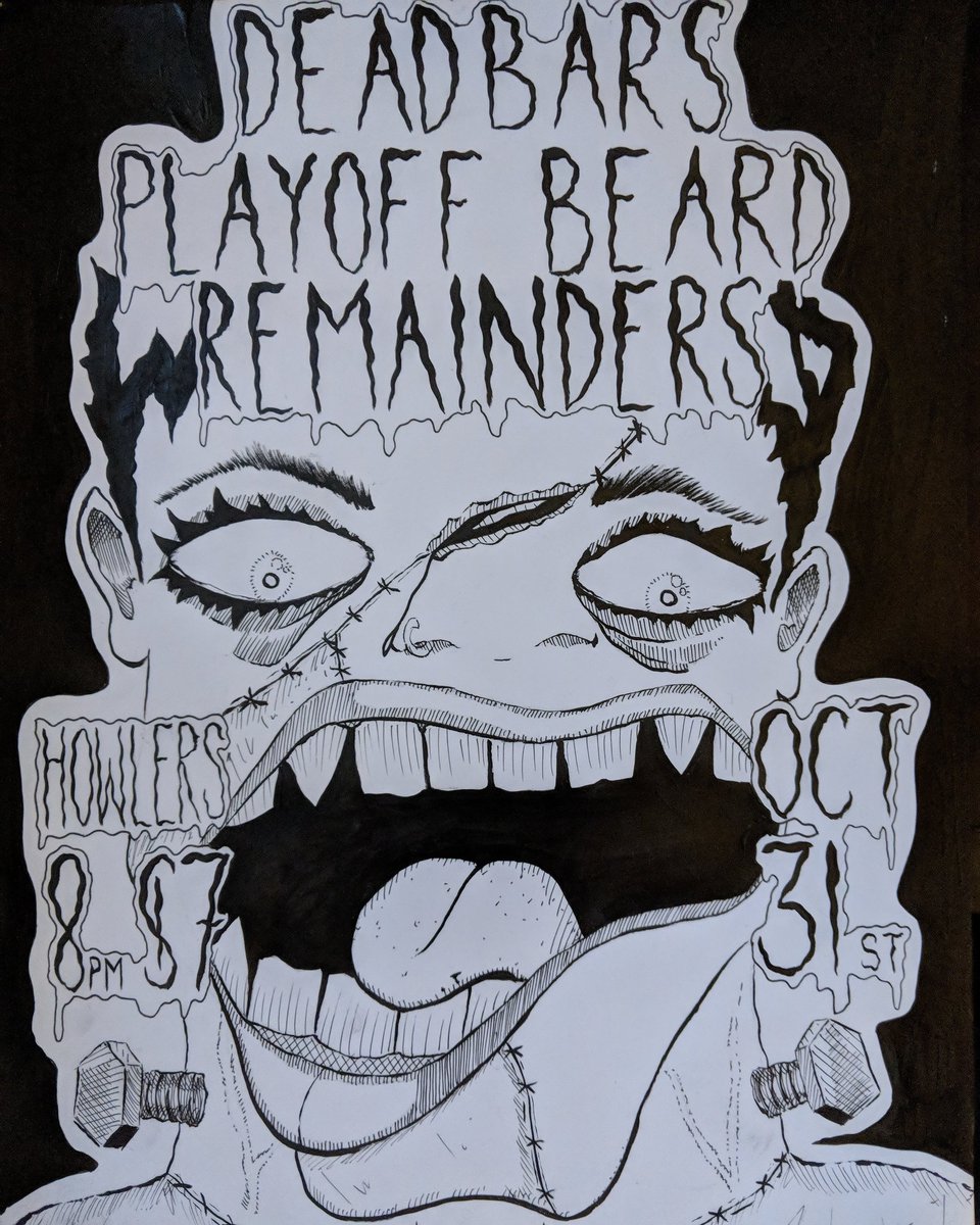 playoffbeardpgh's tweet photo. @DeadBars returns to Pittsburgh for a Halloween banger at @HowlersPGH  with us and @REMAINDERSpgh . Costumes not required but certainly appreciated. #funisfun #dreamingbigisfun https://t.co/I9EHOa01Jo