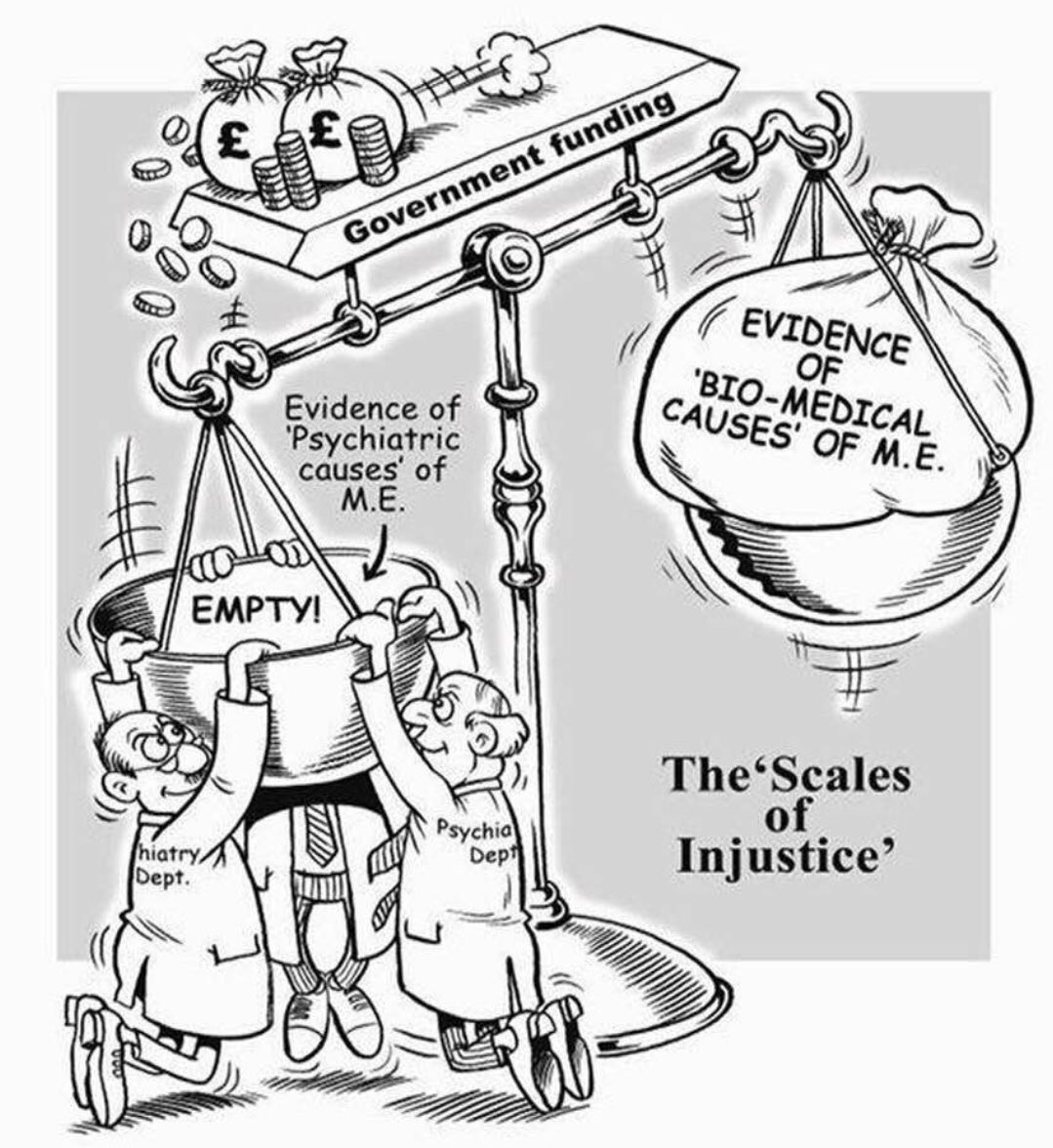 PhoebsBo's tweet image. I don’t know who to credit for this, but it’s spot on. 

#PwME #MyalgicE #MyalgicEncephalomyelitis #ME #MillionsMissing #MEresearch #ChronicIllness #Disability #PACEtrial #GET #CBT