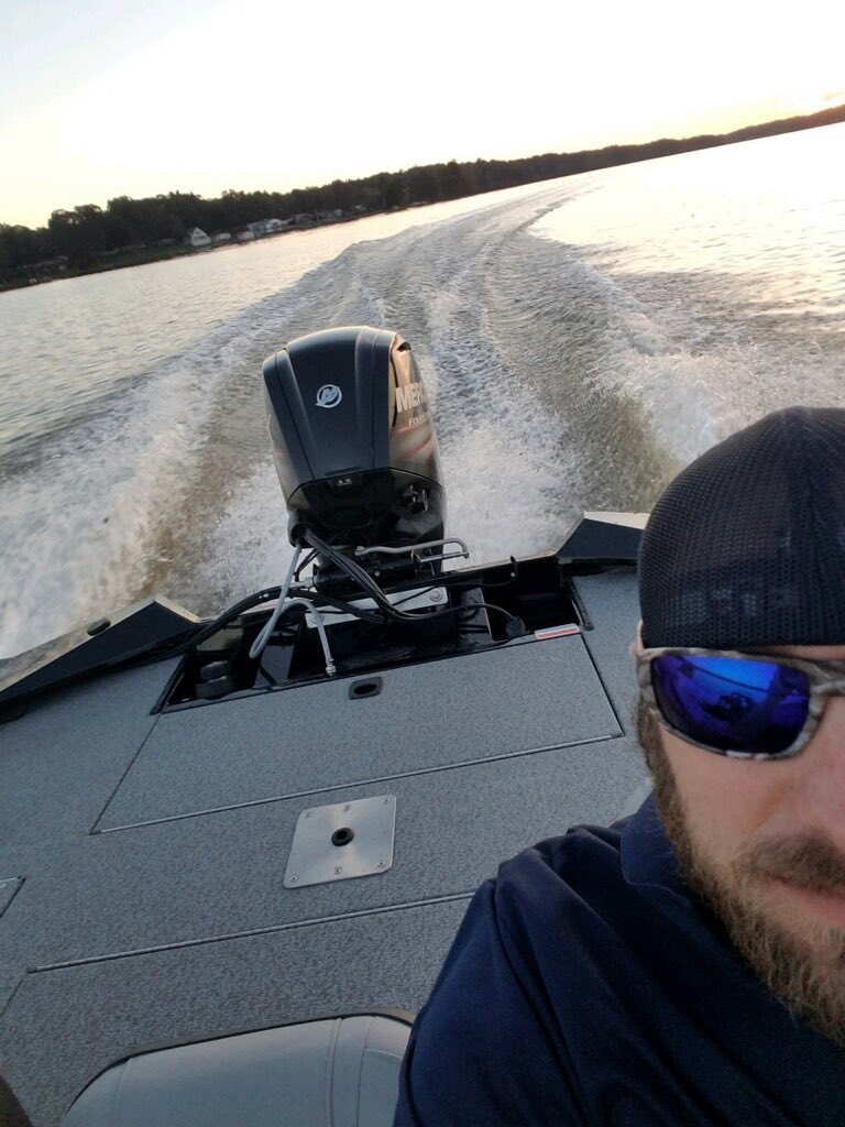 Broke in the new ride for 2019 last night @trackerboats @MercuryMarine @MinnKotaMotors