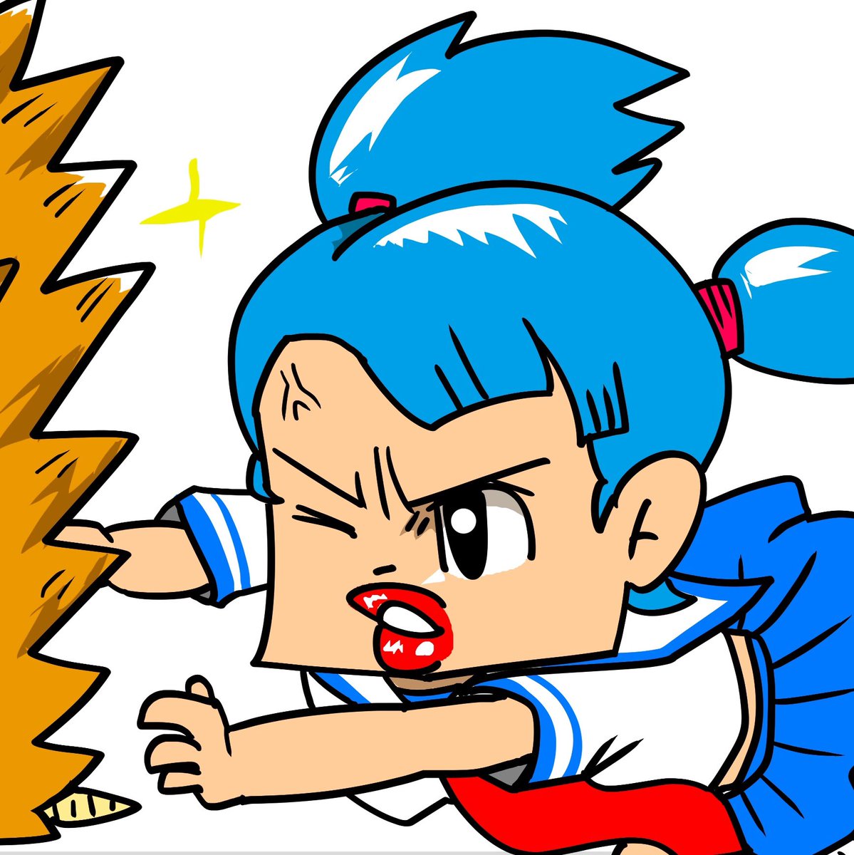 加藤豪 A Twitter ハリネズミにタックルちゃん 痛みを恐れずにタックル Ms Tacklechan Tackles A Hedgehog She Can Bears Pains Illustration Art Paint Fashion Pop Girl Tackle Challenge Kato5 Go Hedgehog アート イラスト ガール タックル