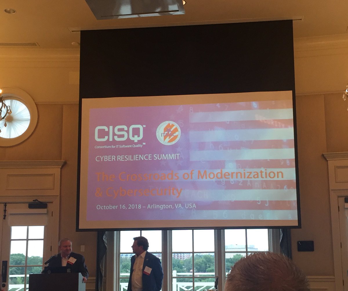 dsparrell's tweet image. #CISQ Cyber Resilience Summit kicking off