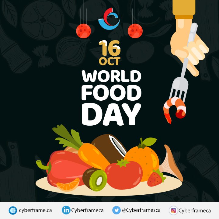 Cyberframeca's tweet image. We must always respect the food we get because it is the blessing of God and love from someone who cares for us…..
Happy World Food Day to you.

#HappyWorldFoodDay #WorldFoodDay #FoodDay #Agriculture #DigitalMarketing #Farming #Ontario
