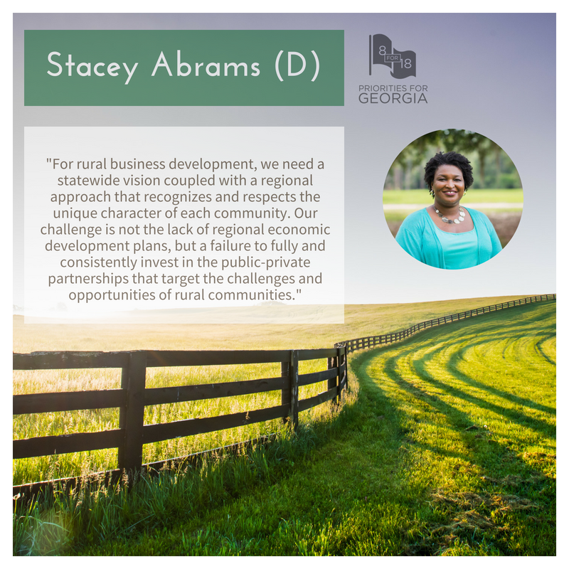 Creating a plan for a rural renaissance in Georgia is crucial for both gubernatorial candidates to address. Review their full tactics and plans today by visiting 8for18.com. #8for18 #gapol