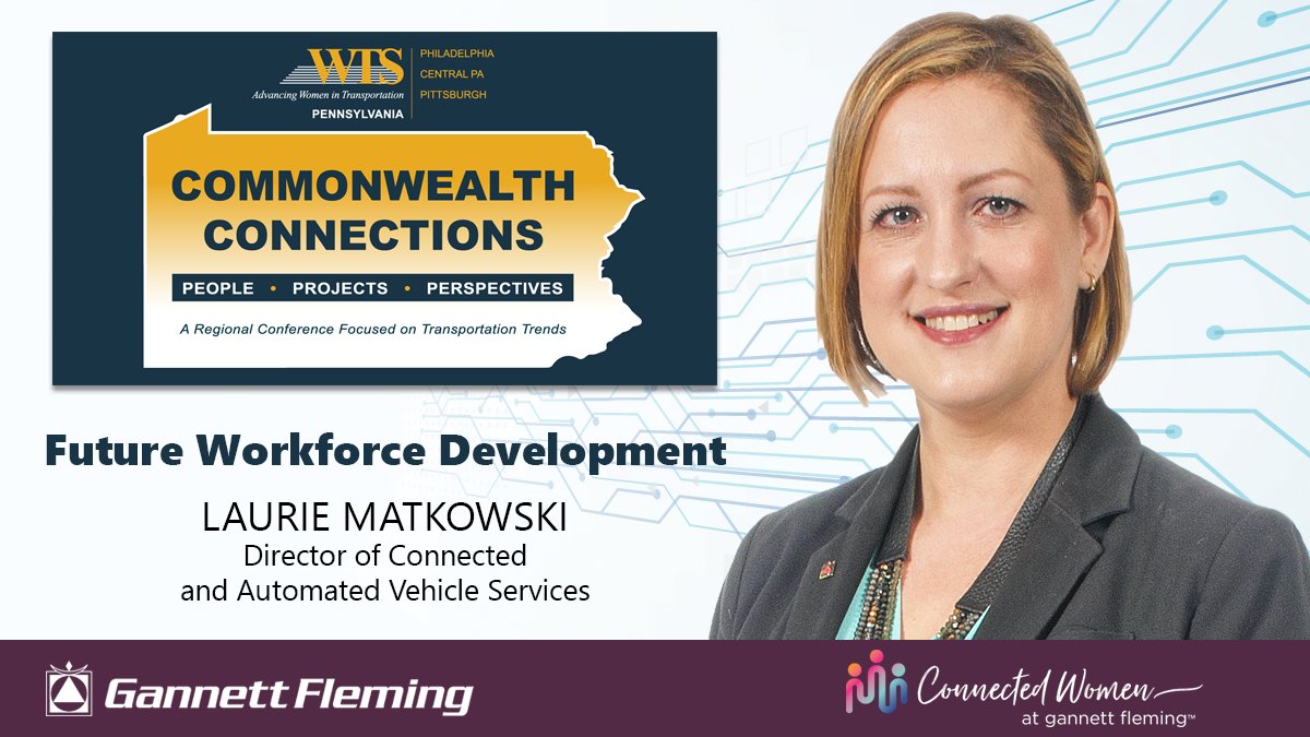 Gannett Fleming (@gannettfleming) on Twitter photo Join #GannettFleming at the <a href="/WTS_Org/">WTS International</a> Commonwealth Connections conference on 10/17 in #Hershey, where <a href="/LaurieMatkowski/">Laurie Matkowski</a> will discuss future workforce development! Learn more. ow.ly/WBHL30md9KS <a href="/WTSCentralPA/">WTS_Central_PA</a> <a href="/WTSPhiladelphia/">WTS Philadelphia</a> #JoinOurJourney #ConnectedWomenGF #transportation Join #GannettFleming at the <a href="/WTS_Org/">WTS International</a> Commonwealth Connections conference on 10/17 in #Hershey, where <a href="/LaurieMatkowski/">Laurie Matkowski</a> will discuss future workforce development! Learn more. ow.ly/WBHL30md9KS <a href="/WTSCentralPA/">WTS_Central_PA</a> <a href="/WTSPhiladelphia/">WTS Philadelphia</a> #JoinOurJourney #ConnectedWomenGF #transportation