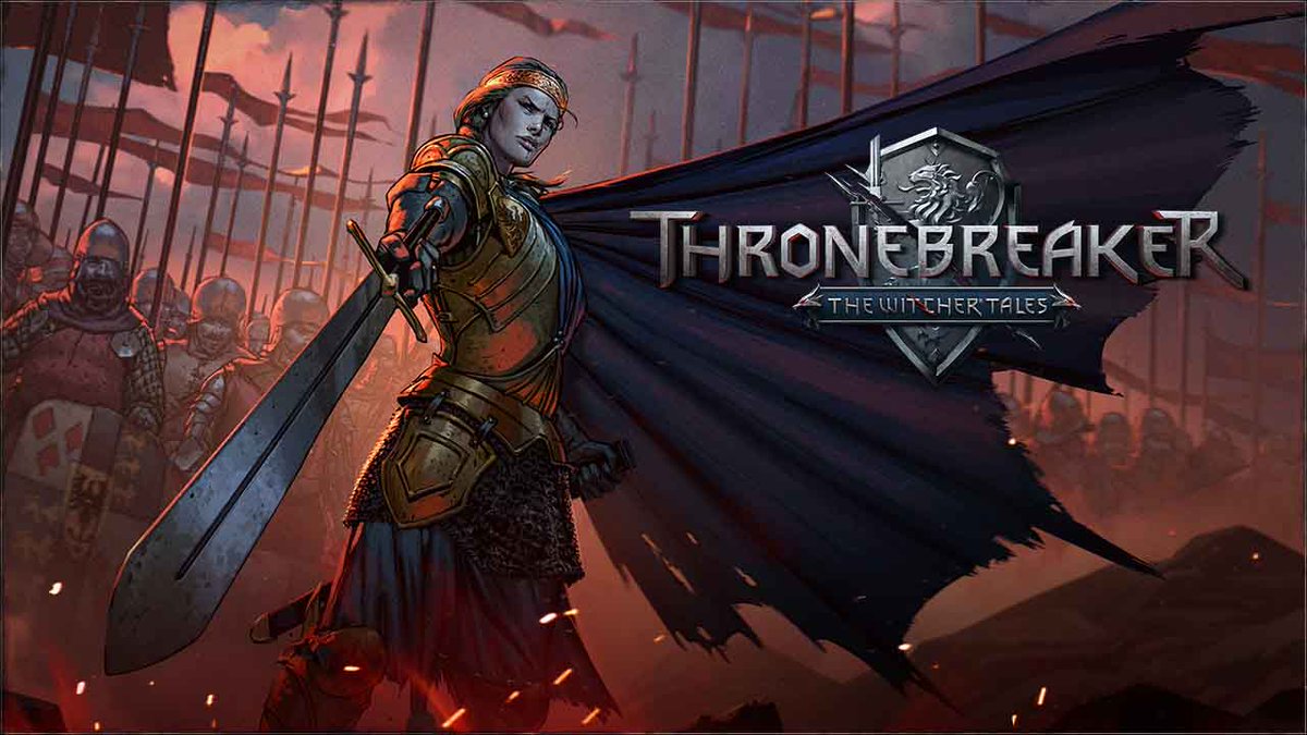 thewitcher's tweet image. Become part of Queen Meve's elite army and take part in the war for Lyria and Rivia in Thronebreaker: The #WitcherTales! Retweet or like this post to be notified when the battle starts!