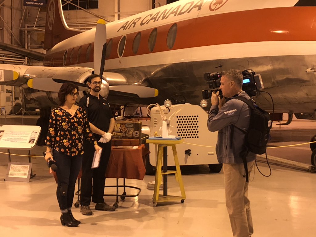 RoderLorne's tweet image. CTV breakfast television is here at the Royal Aviation Museum of Western Canada.  @HistoryoFlight @RoderLorne @mbaerospace @Manitobatourism