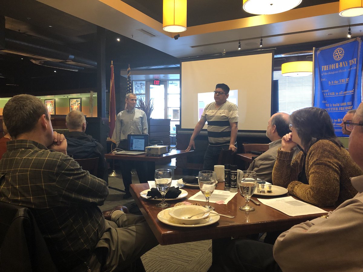 SGFNorthRotary's tweet photo. Enjoying a program learning about micro financing in #ElSalvador. Good to see former @SGFNorthRotary member Clay Fisbie. https://t.co/bYJ3c7Oafq