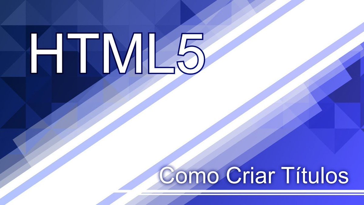 CursosGuilherme's tweet image. Curso de Html5 | Aula 02 - Criando Títulos no Html5 Veja o vídeo:  buff.ly/2DEIBKt #cursohtml5 #html5 #cursoonline