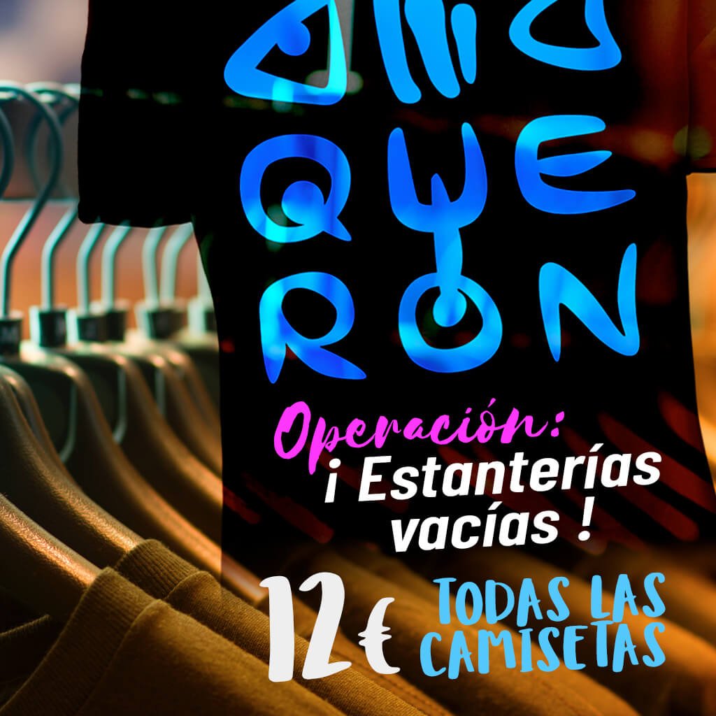 woqueron's tweet photo. Poco a poco se van acercando los nuevos diseños.   
¿Quieres verlos? Noooo, todavía noooo. 😂

Pero habrá que dejar espacio ¿no?
Así que... activamos la 'Operación estanterías vacías'
¡Camisetas a 12€ en web! 😱😱😱
https://t.co/GvN8zw7OLH

#camisetas #tshirt #malaga #malagueño https://t.co/1m681w7UoP