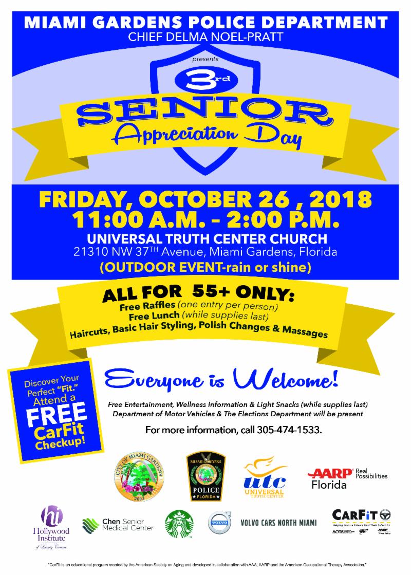 City Of Miami Gardens On Twitter Don T Miss The 3rd Senior