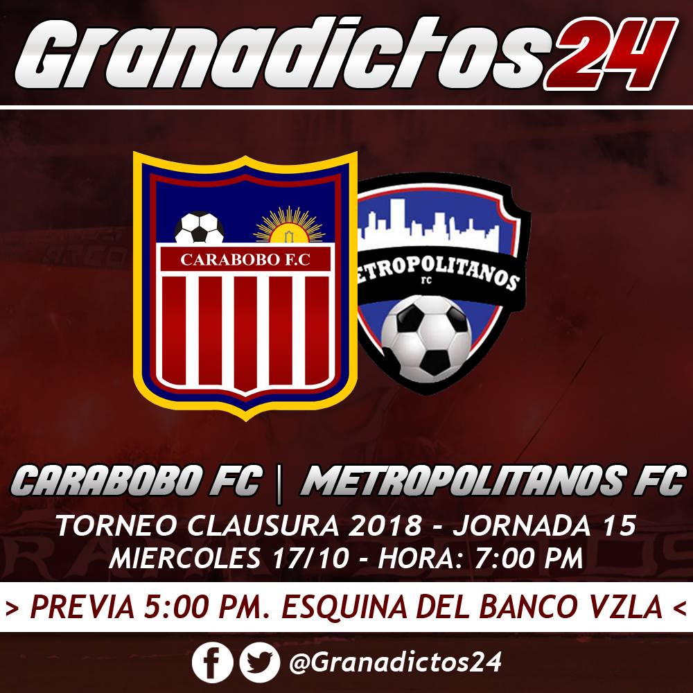 FSJ24's tweet photo. MAÑANA!!!!!!! acompaña a la más fiel @Granadictos24 en el juego de nuestro @Carabobo_FC ENTRADA LIBRE! https://t.co/yE9CwMPdeh