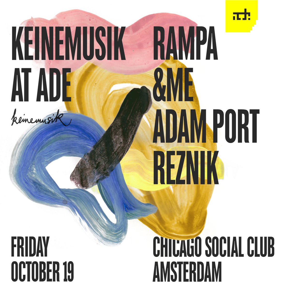 can’t wait to be back at the <a href="/ADE_NL/">AmsterdamDanceEvent</a> this friday ❌❌❌ <a href="/keinemusik/">Keinemusik</a> all night long at chicago social club 🌈