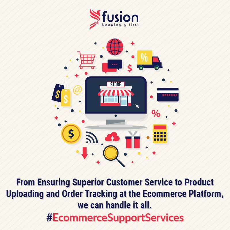 FBSPLTeam's tweet photo. Are you a retailer selling out on an E-commerce platform or running your own online shop? 
Invest in a partnership with Fusion Business Solutions that will help in managing the product volumes, product upload, order tracking, inventory and much more. #Ecommercesupportservices https://t.co/U8BojgQHqK