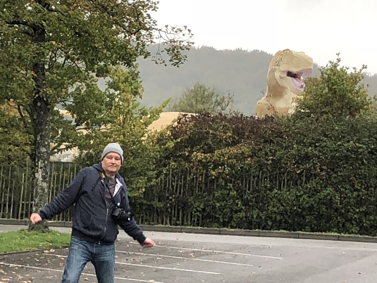 Armourheritage's tweet photo. Out on an unusual site visit today with some old dinosaurs! https://t.co/W2nFQm3nCN