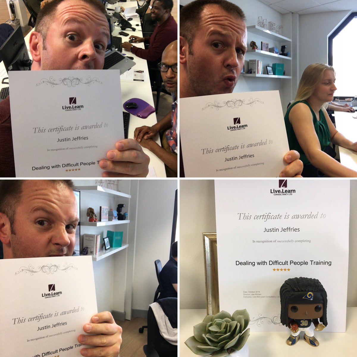 enriquepones's tweet photo. So Iβm now certified able to deal with difficult people.
See - they look difficult - and Iβm ready for them! Cheers @LiveAndLearnLtd
#LearningSelfie #bizhour #b2bhour https://t.co/6GWvbtjJrZ