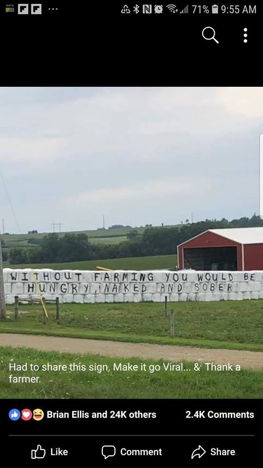 avery_gale's tweet photo. #WorldFoodDay #AmericanAg #agriculture #AmericanFarmers #farming  #FarmProgram #FarmSubsidies  Don't forget..... https://t.co/7CgzBahIMS