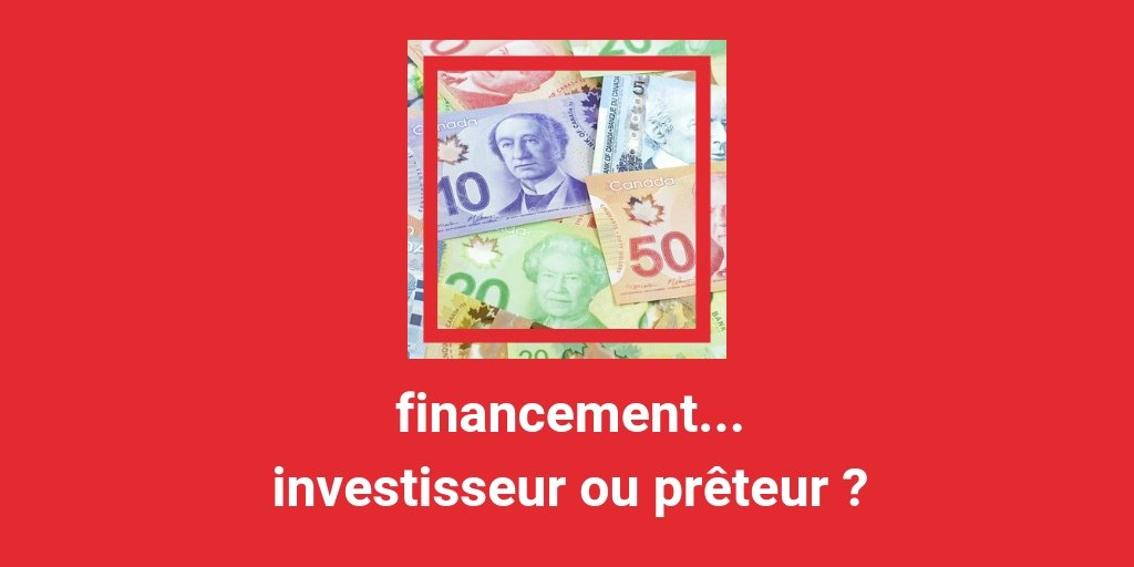 alias_entre's tweet photo. Ce mercredi, discutons de financement. Doit-on privilégier un investisseur ou un prêteur ? Laissez-nous vos questions et peut-être que @Sergebeauchemin les adressera lors de sa vidéo LIVE sur Facebook mercredi soir à 20 h. https://t.co/Ayq2OttOkF