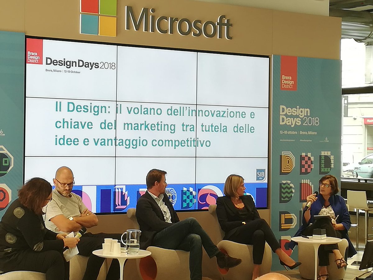 SIB_ipfirm's tweet photo. Great second session of our talk on #design and #IntellectualProperty at #Breradesigndays today: thank you Marcello Bencini Strategic Planning Manager @dainese, @OdoFioravanti of Fioravanti Design Studio and Anna Nardi CEO @nardioutdoor for being with us today! #Breradesignweek https://t.co/C7dtORXPPn