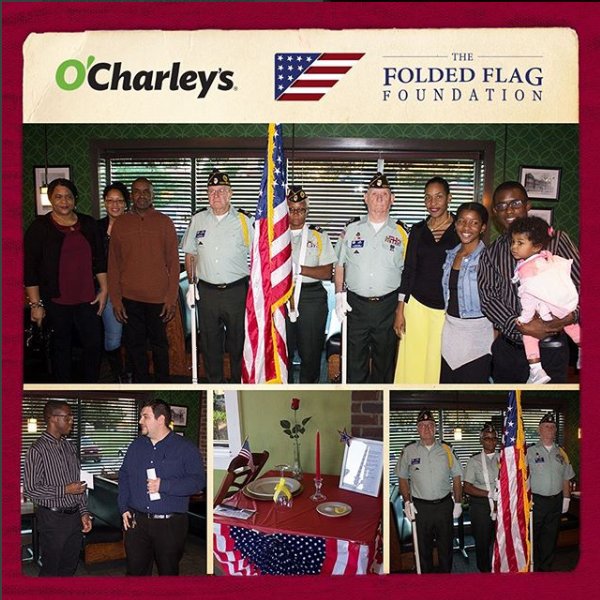 foldedflagorg's tweet photo. It's not #FreePieWednesday yet, but visit your local @OCharleysnow until Nov. 4 and receive a $5 voucher for your next visit when you donate $5 to the Folded Flag Foundation. #Ocharleys https://t.co/68RodDCWbZ