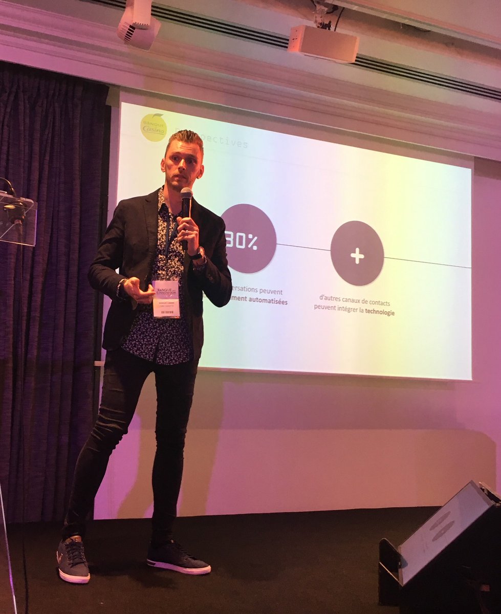 FLOABank's tweet photo. « Aujourd'hui on vit dans une transformation digitale et les chatsbots nous permettent de nous adapter aux nouveaux comportements clients » - @TonyChavatte, Directeur de la Relation Clients #Banking #Innovation #Chatbots #IA #SalonBI2018 https://t.co/7KXdMcmgDk