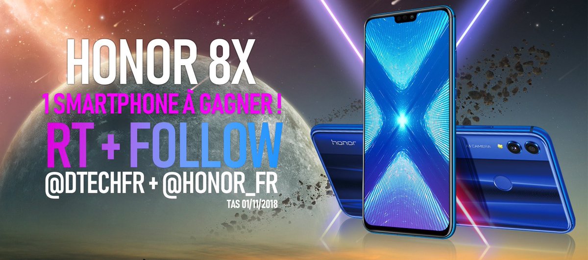 DaddyDtech's tweet photo. 🎁 #Concours 

👌 À gagner, 1 #Honor8x  : https://t.co/c2zCPRzkp3

🔸 Pour tenter votre chance : 
RT + Follow @DTechfr et @Honor_FR

👀 la vidéo du produit :  https://t.co/MLsnD8ivs5

Tas 01/11/2018 https://t.co/Az4mqYYgfl