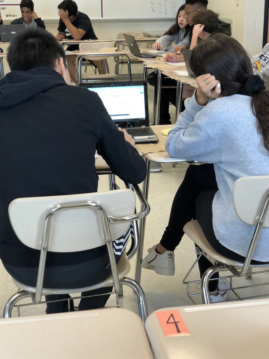 classofPAINE's tweet photo. Students just @SchoolYourself to help with special angle relationships. Each group became experts in on relationship before using @Flipgrid to teach their classmates that relationship. Tonightβs HW: watch each others videos! #peerteaching #RMHonorsGeometry #RMmath @gallunst https://t.co/MQ7BV95h7C