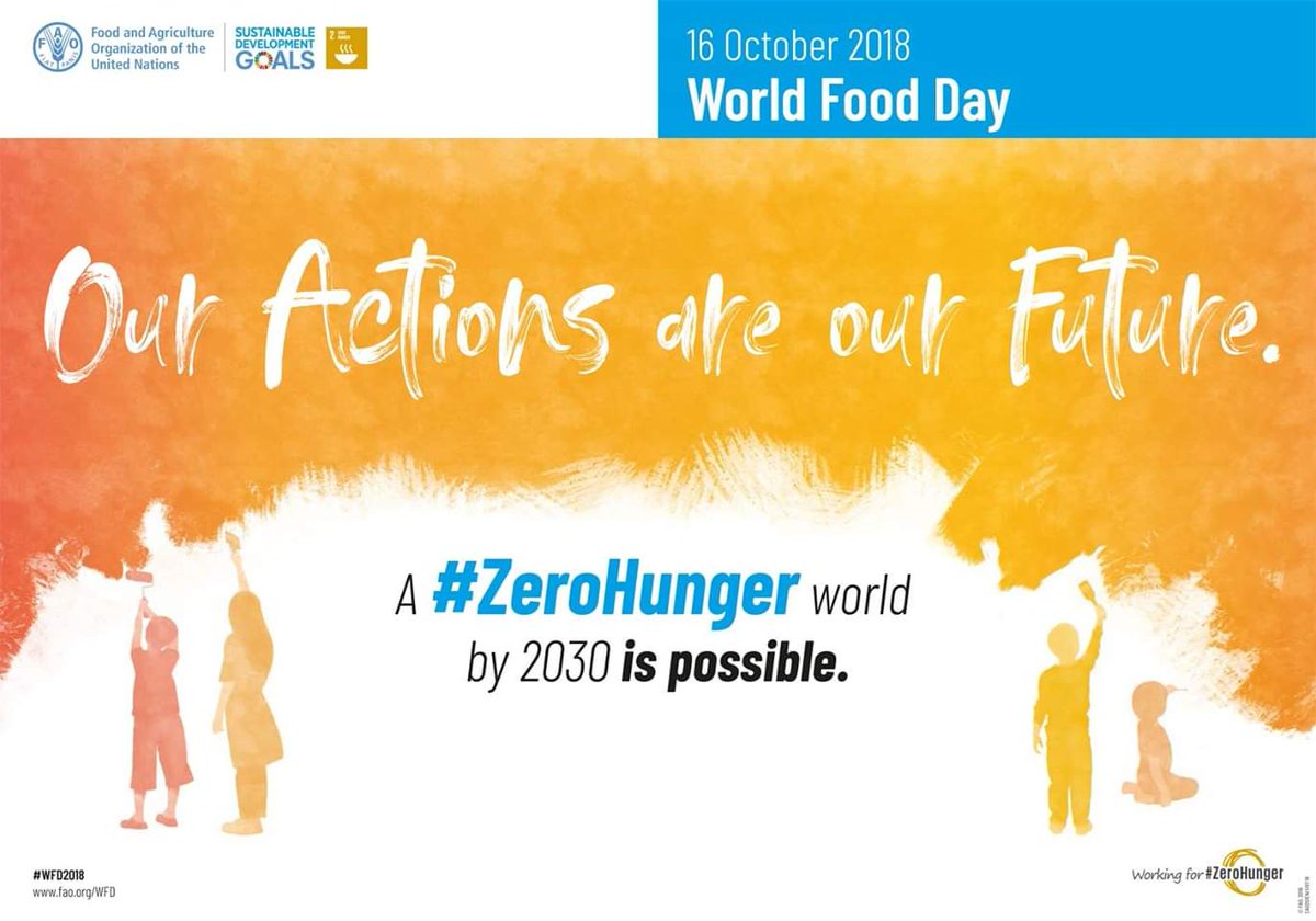 Oggi si celebra il #WorldFoodDay:  obiettivo “#FameZero” finalizzato ad abolire fame e malnutrizione entro il 2030. 

#ZeroHunger #PastaZaffiri #WorldFoodDay2018