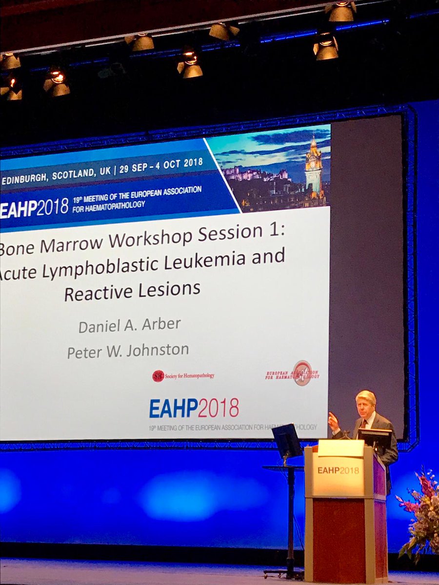 UChicagoPath's tweet photo. Chairman Dr. Arber and #hemepath fellow Shiraz Fidai were among the presenters from #UofCPath in Edinburgh, Scotland at the European Association of Haematopathology Meeting #EAHP2018 #pathology https://t.co/avetT7bxAL