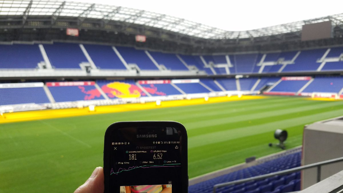 JohnSaw's tweet photo. We’ve expanded @Sprint service in the #NewJersey @RedBullArena by adding 16 sectors of 2.5 GHz small cells! Giving @NewYorkRedBulls fans even more capacity and awesome service. https://t.co/XycI7pzQag