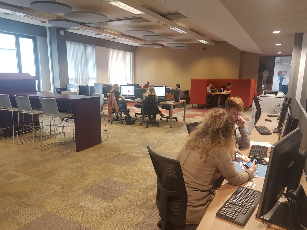 LibraryDMU's tweet image. Great to see @dmuleicester students starting to make use of our latest #SpaceForSuccess study space #TheDeck - the latest in a long line of improvements to support your learning and make your time here better!
#loveDMU #YourLibrary