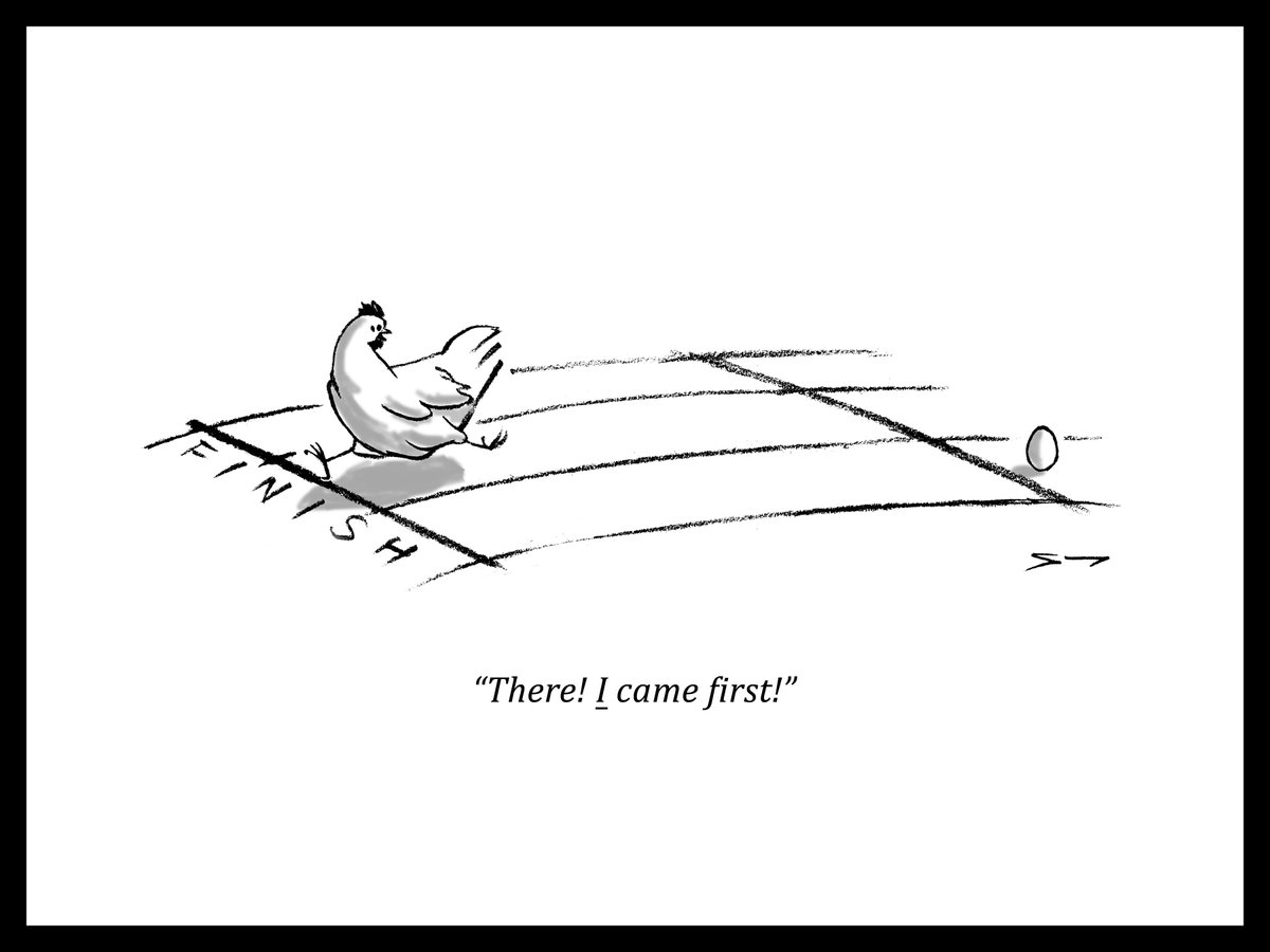 Relaunched my <a href="/Etsy/">Etsy</a> store with framed prints of the Chicken vs. Egg #cartoon. Check it out! ☺️

tinyurl.com/ybaameh7