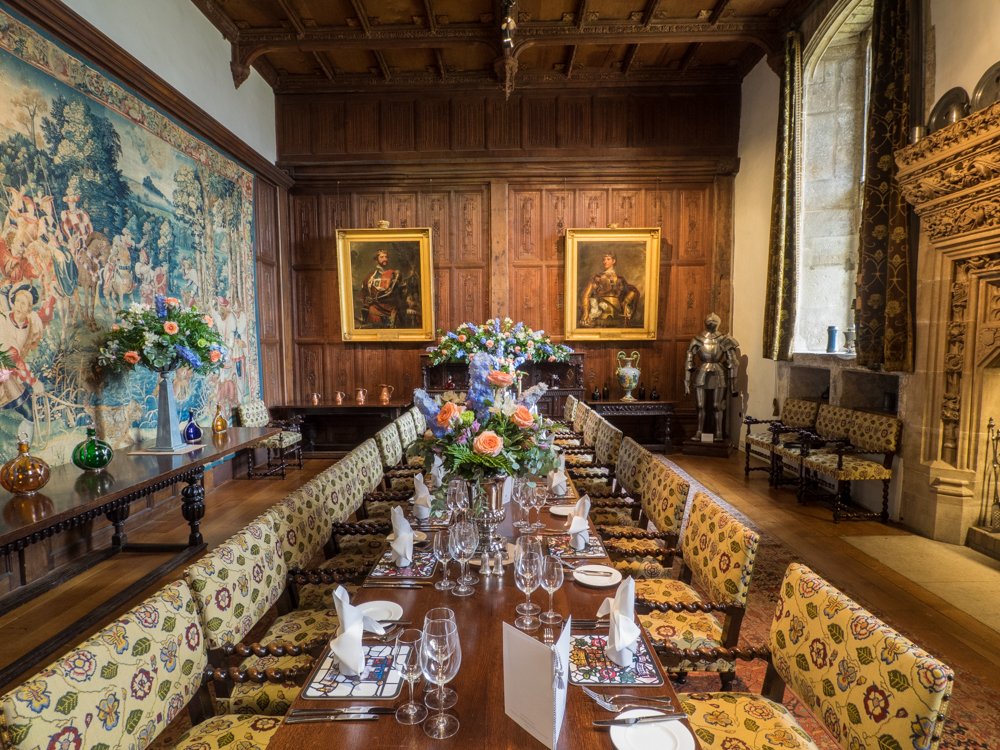 The Dining Hall in the Castle is an impressive room for a private dinner. Call us on 01732 861800 to discuss room hire or visit bit.ly/HCPrivateParti….