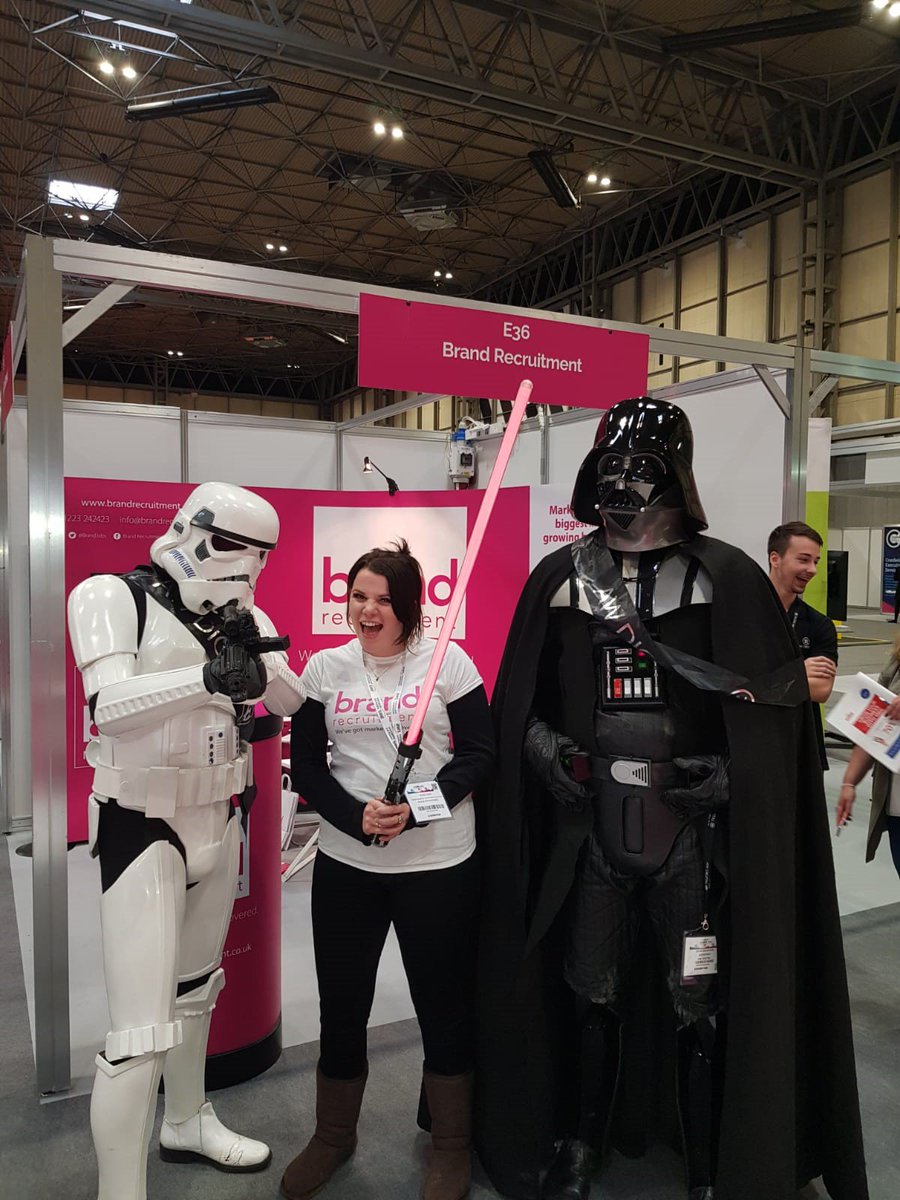 BrandJobs's tweet photo. Enjoying ourselves at #SMELiveExpo today! Pop over and see us at stand E36 👍😊#awdigital #scifilookalikes https://t.co/PCV0wlBjG8