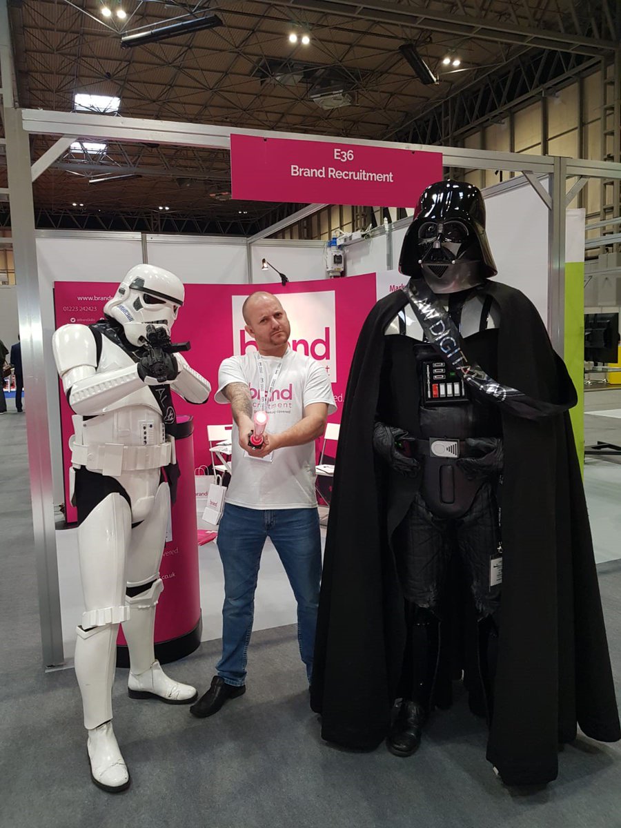 BrandJobs's tweet photo. Enjoying ourselves at #SMELiveExpo today! Pop over and see us at stand E36 👍😊#awdigital #scifilookalikes https://t.co/PCV0wlBjG8