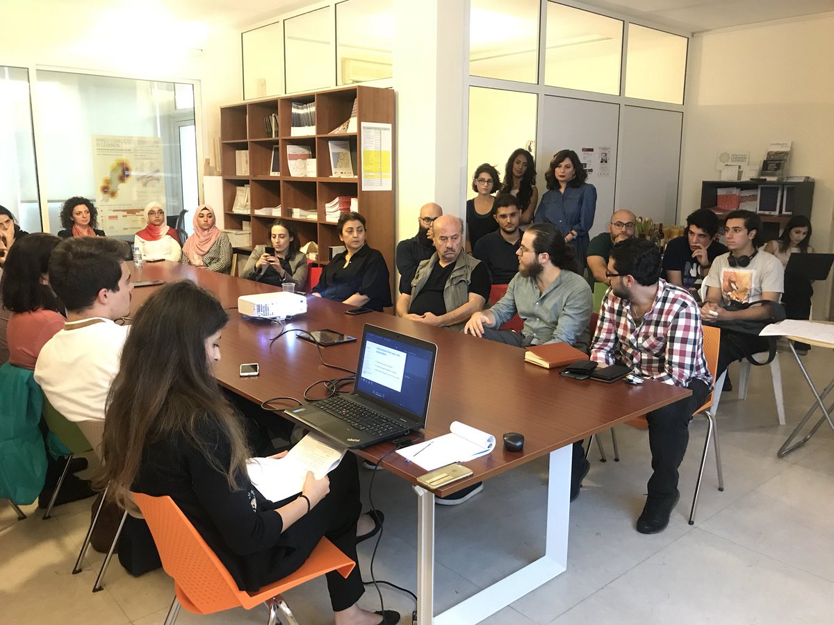 TheCeSSRA's tweet image. .@Nizhsn talks from the perspective of a researcher about the importance of having data on #CollectiveActions in Lebanon available #DataForChange