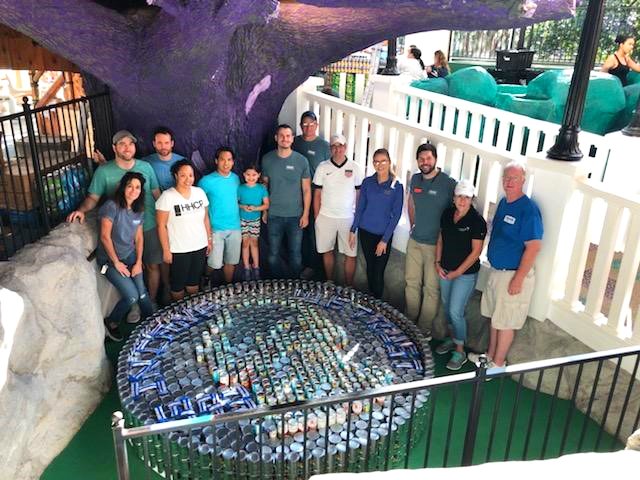 LandDesignInc's tweet photo. LandDesigner's in #Orlando participated in @CanstructionORL over the weekend! All of the cans used will be donated to @feedhopenow and the can sculptures will be on display at the @orlandoscience center until the end of the month. #LDGivesBack https://t.co/9kMxxr3Gaa https://t.co/O8HByE049Z